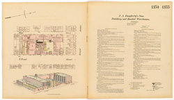 [Dougherty's, J. A. Sons Distillery and Bonded Warehouses]  [Dougherty's, J. A. Sons]  Plates 1354-1355  (Ernest Hexamer, 1879)   Hexamer General Surveys, Free Library of Philadelphia.  Local ID #: HGSv14.1354-1355  