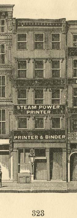 [No. 12, November 1879, 300 Block Chestnut St., North Side]  Baxter's Panoramic Business Directories, Athenaeum of Philadelphia.  