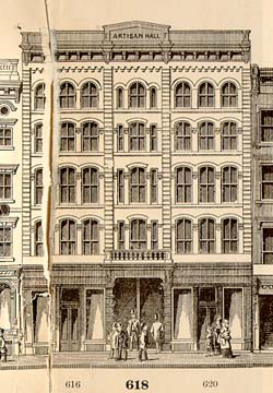 [No. 5, June 1879, 600 Block Chestnut St., South Side]  Baxter's Panoramic Business Directories, Athenaeum of Philadelphia.  