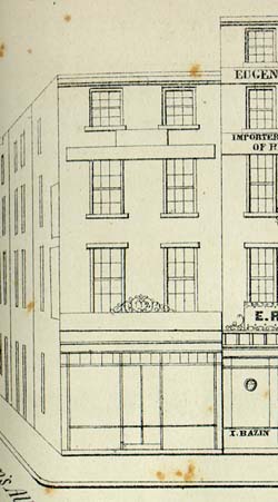 [Plate 5, South Side]  Rae, Julio H.  <i>Rae's Philadelphia Pictorial Directory & Panoramic Advertiser</i>.  Philadelphia: Julio H. Rae, 1851., 
					p. Plate 5, South Side 
					 
				
