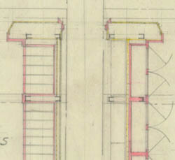 [Hispanic Room, Library of Congress]  Main Floor & 1st Tier Plan  (4/14/1937)   Cret Collection, Athenaeum of Philadelphia.  Local ID #: CRE331-SK10  