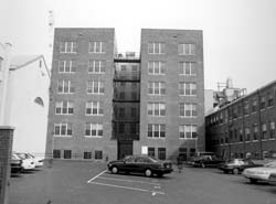 [308-310 Walnut Street; American Fire Insurance Company Building]  Willings Alley  (Records Dept./Hector Valentin, 9/27/1999)   Philadelphia Historical Commission Files, Philadelphia Historical Commission.  Local ID #: 31067-34  