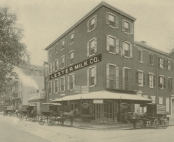 [Lester Milk Company's Depot]  Lester Milk Co.  Local ID #: PhilaBourse-105a  Engelhardt, George Washington, <I>Philadelphia Pennsylvania, The Book of Its Bourse & Co-operating Bodies</I>, Philadelphia, Lippincott Press, 1898-99., 
				p. 105 