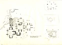 [Morris Residence]  [Morris, Mr. and Mrs. Lawrence]  plan  (Louis I. Kahn, architect)   Louis I. Kahn Collection, Architectural Archives of the University of Pennsylvania.  Local ID #: aaup.030.440  