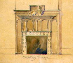 [Unidentified Interior Details]  elevation  (Wilson Eyre, architect)   Wilson Eyre Collection, Architectural Archives, University of Pennsylvania.  Local ID #: 032.306  