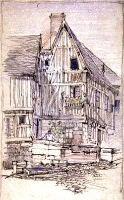 [Travel Sketches]  Perspective  (wils)   Wilson Eyre Collection, Architectural Archives, University of Pennsylvania.  Local ID #: 032.346  