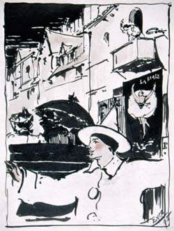 [Figure Drawings]  (Wilson Eyre, architect)   Wilson Eyre Collection, Architectural Archives, University of Pennsylvania.  Local ID #: 032.358  