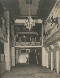 [Uptown Theater]  Foyer  (Richard Dooner, Photographer)   Magaziner Collection, Athenaeum of Philadelphia.  Local ID #: 78-P-258-016  
