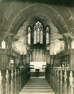 [St. Paul's Church]  Chancel window  D'Ascenzo Studio Archives, Athenaeum of Philadelphia.  Local ID #: 29-AL-B-012-004  