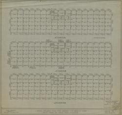 [Office Building for the Middle City Realty Corp.]  [Middle City Realty Corp.]  16th, 17th and Loft Floor Plans  (Horace Trumbauer, Architect, 1922)   Athenaeum of Philadelphia.  Local ID #: TRU2461/012  