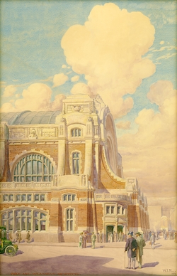 [Union Station]  [Pennsylvania Railroad]  (William Price, Architect, 1909)   Price & McLanahan Collection, Athenaeum of Philadelphia.  Local ID #: PRI*103*001  