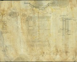 [Windrim Residence-Extension to Dining Room]  [Windrim, John T.]  Extension of Dining Room Bay Window through 2nd Story  (John T. Windrim, Architect, 4/30/1912)   Athenaeum of Philadelphia.  Local ID #: WIN132.002  