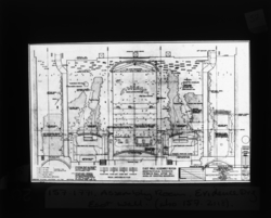 [State House/Independence Hall]  Assembly Room, Evidence Drawing, East Wall  NPS Collection, Athenaeum of Philadelphia.  Local ID #: 86-LS-001-052  