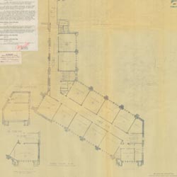 [U.S. Military Academy, West Point, N.Y., additions to Academic Building]  3rd Floor Plan  (12/21/1935)   Cret Collection, Athenaeum of Philadelphia.  Local ID #: CRE308A-SK28.02  