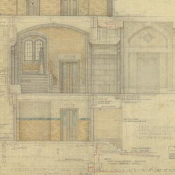 [U.S. Military Academy, West Point, N.Y., Addition to Gymnasium]  Section of Hall on Line 