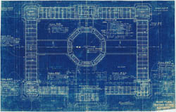 [Jefferson Building]  [Library of Congress]  Beam Plan, 2nd Story, Ironwork  Cret Collection, Athenaeum of Philadelphia.  Local ID #: SMP.001.501  