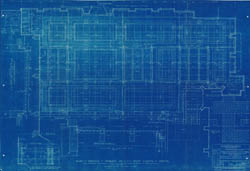 [U.S. Military Academy, Addition to Academic Building]  Plan of Terrace #1 Showing Vault Lights  (GHB, 10/26/1936)   Cret Collection, Athenaeum of Philadelphia.  Local ID #: OQG6519D-444  