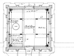 [Independence Hall, Philadelphia Pennsylvania]  Roof Plan  (7/4/1918)   AIA Collection, Athenaeum of Philadelphia.  Local ID #: AIA*041 005  