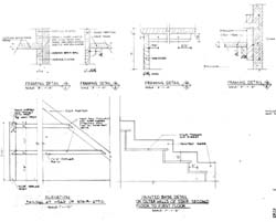 [Morten Mortensen [Mortonson] House]  Floor and Stair Details  (Price and Dickey, architect, 11/23/1970)   John M. Dickey Collection, Athenaeum of Philadelphia.  Local ID #: PAD*209 018  