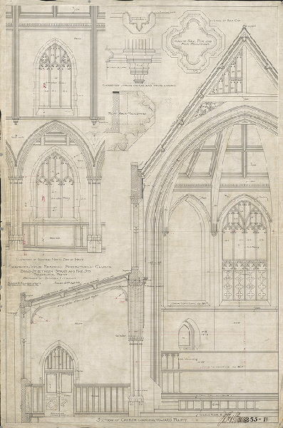 Interior Sections, Details, Elevations